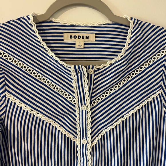 Boden Trim Detail Jersey Shirt XS - Picture 8 of 12
